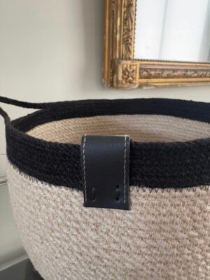 Panier de décoration bicolore
