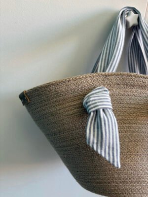 Sac panier à anses foulard