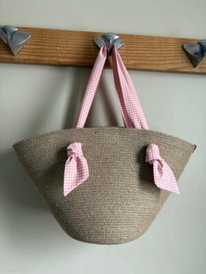 Sac panier à anses foulard