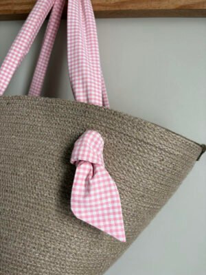 Sac panier à anses foulard
