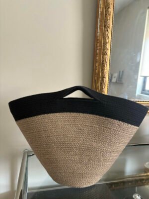 Sac panier à bord structuré