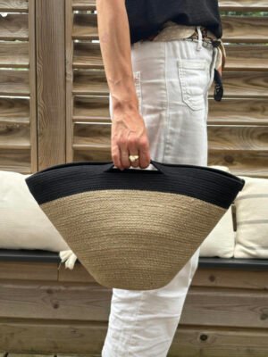Sac panier à bord structuré
